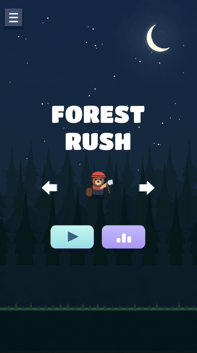 Forest Rush beaver character selection